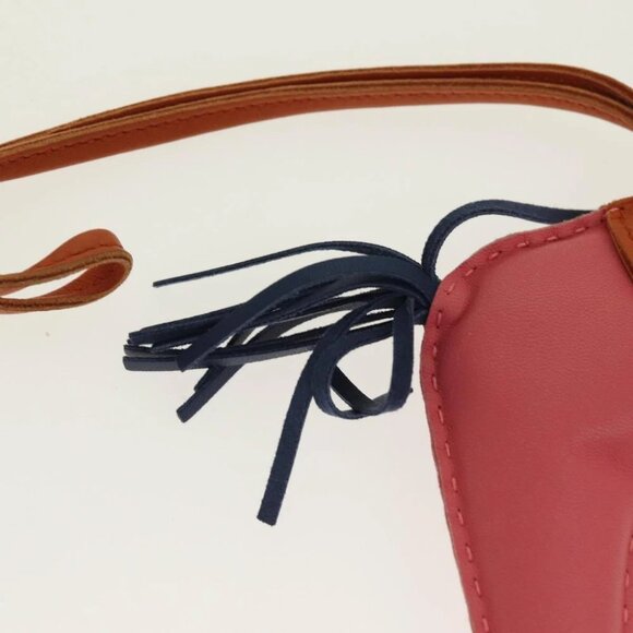 HERMES Rodeo Charm Leather Pink Auth - Picture 12 of 14